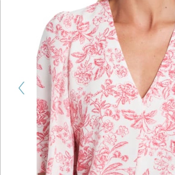 1.STATE NWT FLOUNCE SLEEVE TIE FRONT TOP SIZE XS - Picture 2 of 3